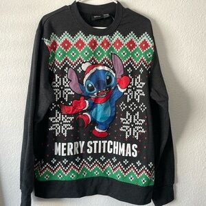 Christmas sweater Disney stitch sz XXL grey
